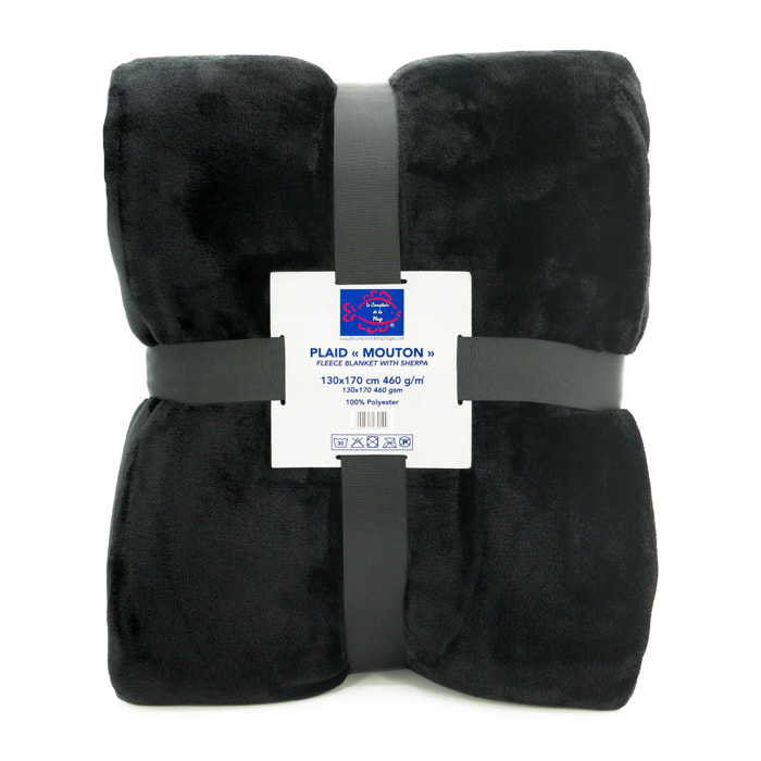 Plaid polaire - Mouton Noir - 130x170cm