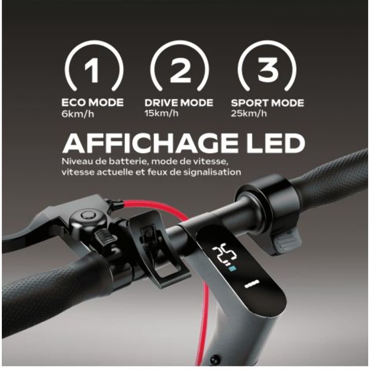 UrbanGlide Ride 100 MAX 2 – Trottinette électrique 350W, 10", 35 km d'autonomie, suspensions & clignotants