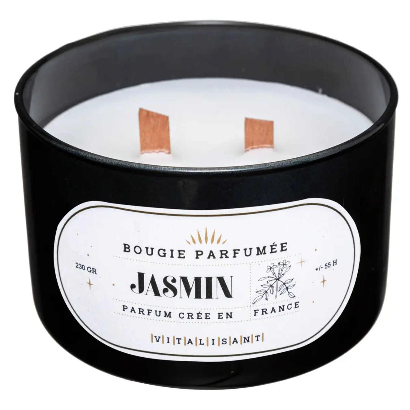 Bougie parfumée "Snow" - jasmin - 470g