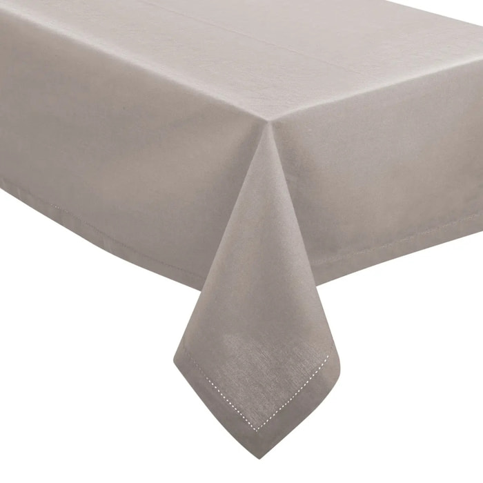 Nappe "Jane" - coton chambray - gris clair 140x240 cm