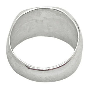 Anillo sello oval en plata 7 micras