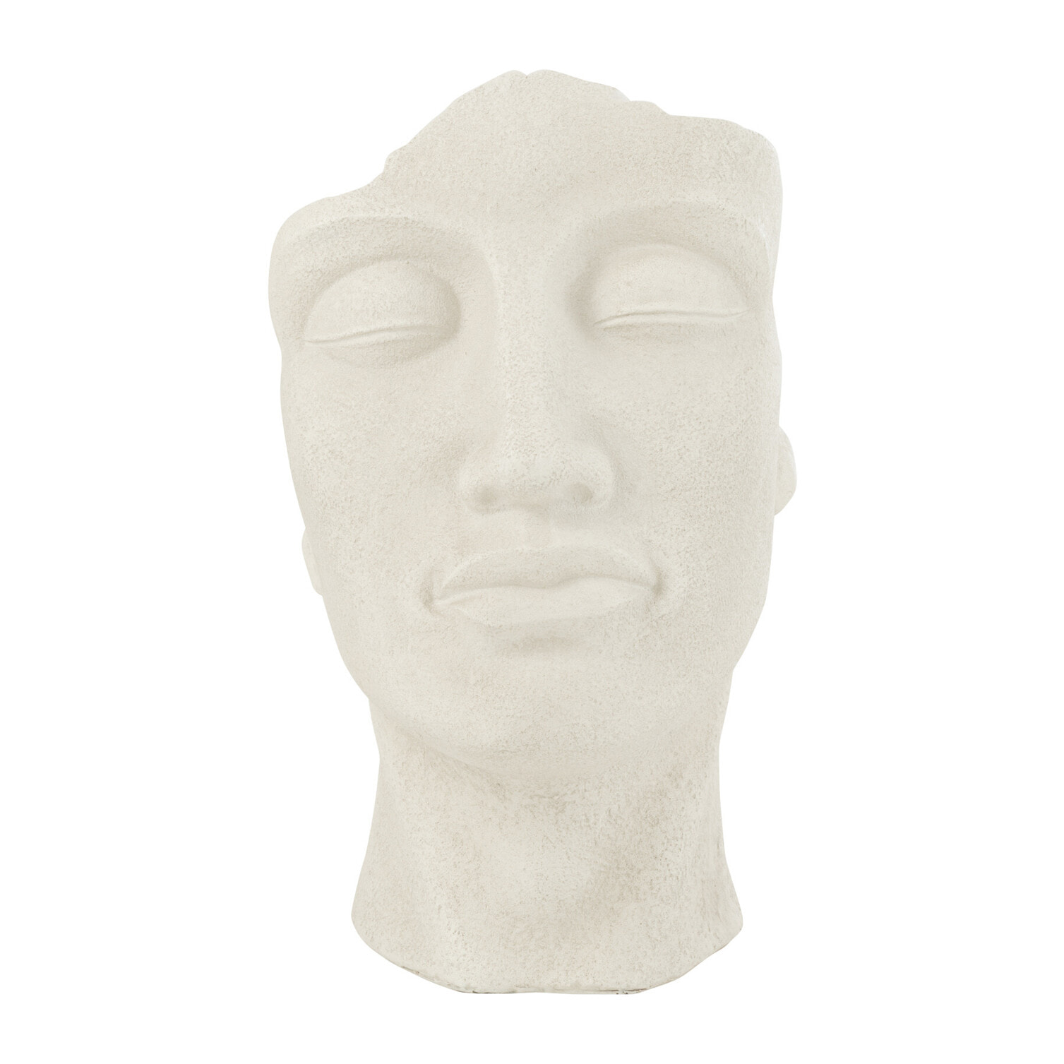 J-Line Cachepot David Argile Blanc Small