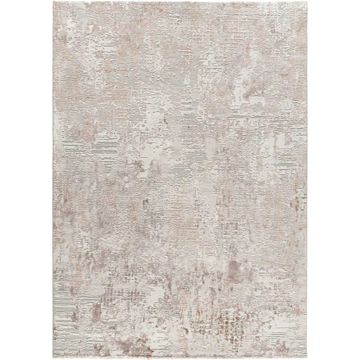 ORIS Alfombra abstracta con relieve beige, varias medidas disponibles.