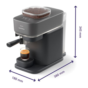Machine à expresso PHILIPS Baristina BAR300/60 cafetière à grain Noire
