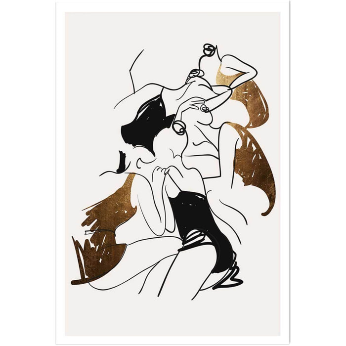 Affiche dessin ""ballerines"" Affiche seule