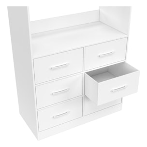 Dressing Uma blanc 6 tiroirs