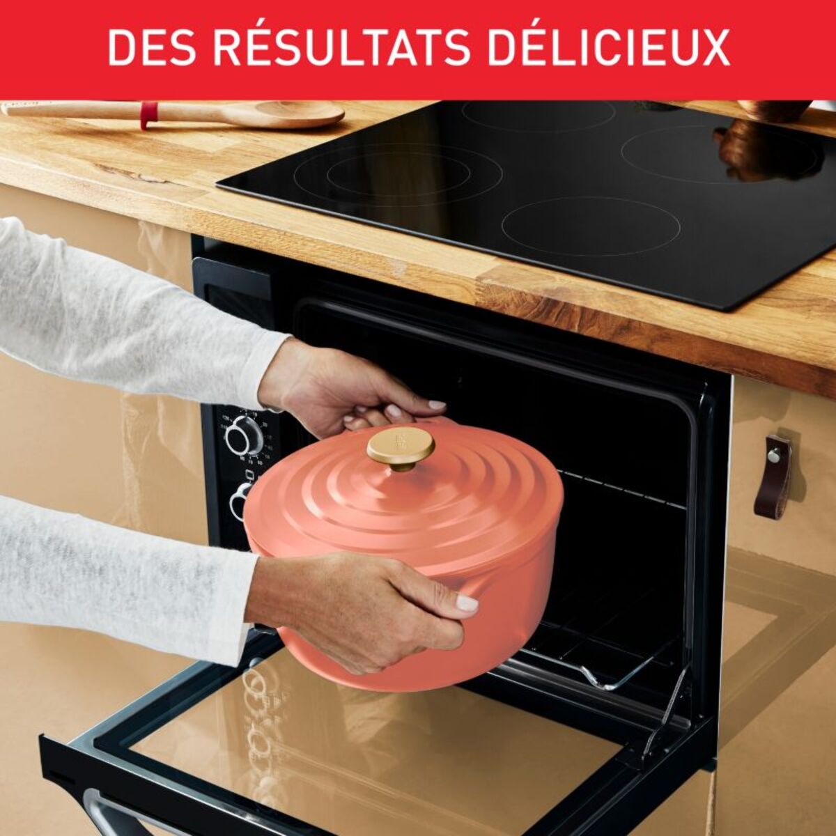 Cocotte TEFAL AIR SOFT LIGHT 24 cm Terra cotta