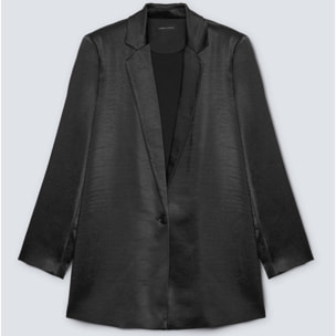 Fiorella Rubino - Blazer elegante de raso - Negro