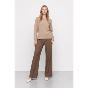 Kocca - Maglia da donna girocollo in viscosa, lana e cashmere Donna