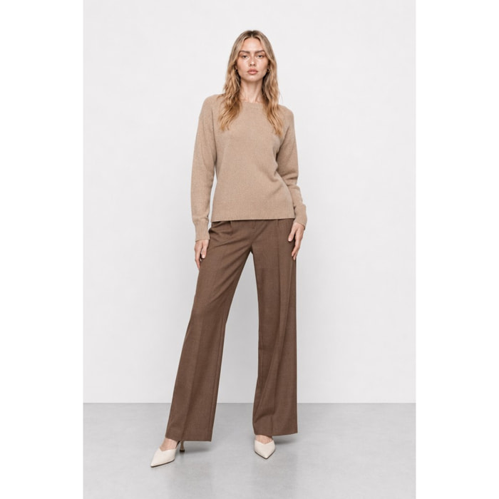 Kocca - Maglia da donna girocollo in viscosa, lana e cashmere Donna