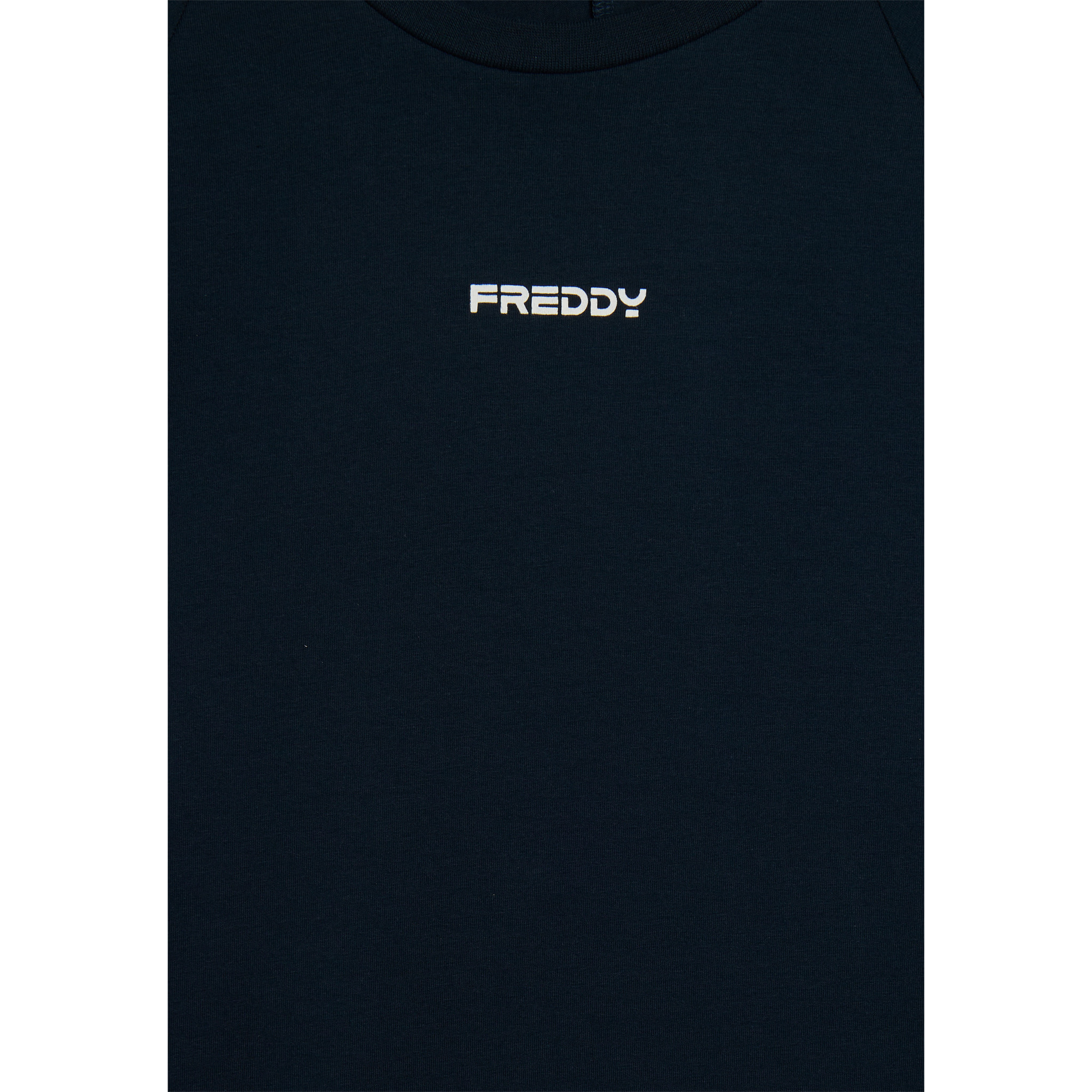 T-shirt slim con stampa lucida sul davanti