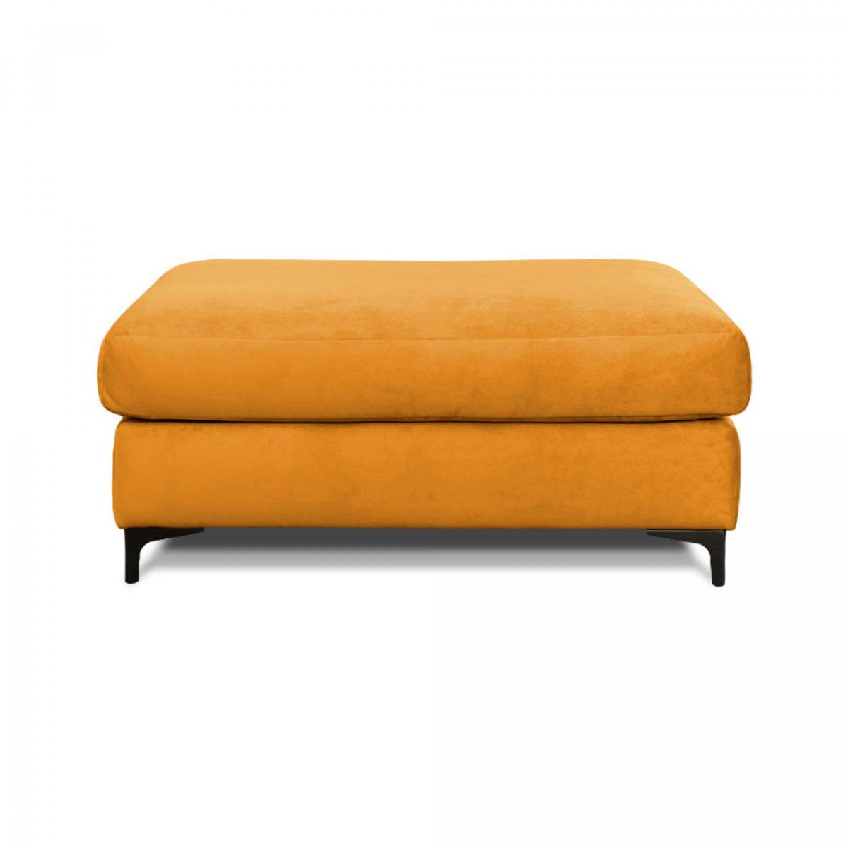 Pouf Fiesole Velours Jaune