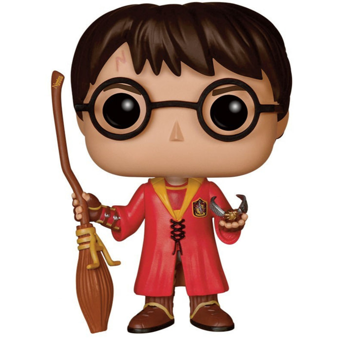 Harry Potter Funko POP Film Vinile Figura Harry con Divisa da Quidditch 9 Cm