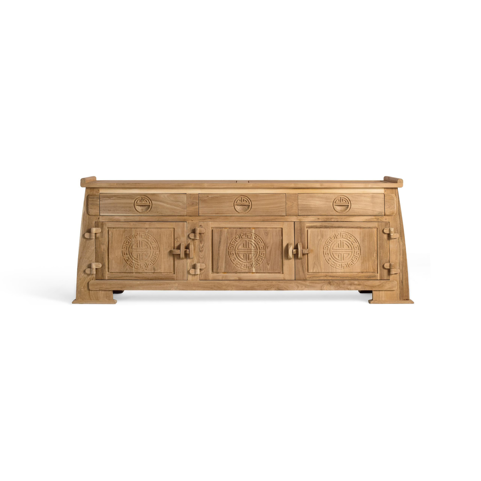 Mueble TV de Madera de Teca 170 Cm Estilo Colonial Oriental
