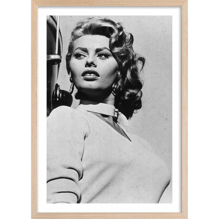 Affiche de film Sophia Loren, La chance d'être femme, 1955 Affiche + cadre en bois - Chêne