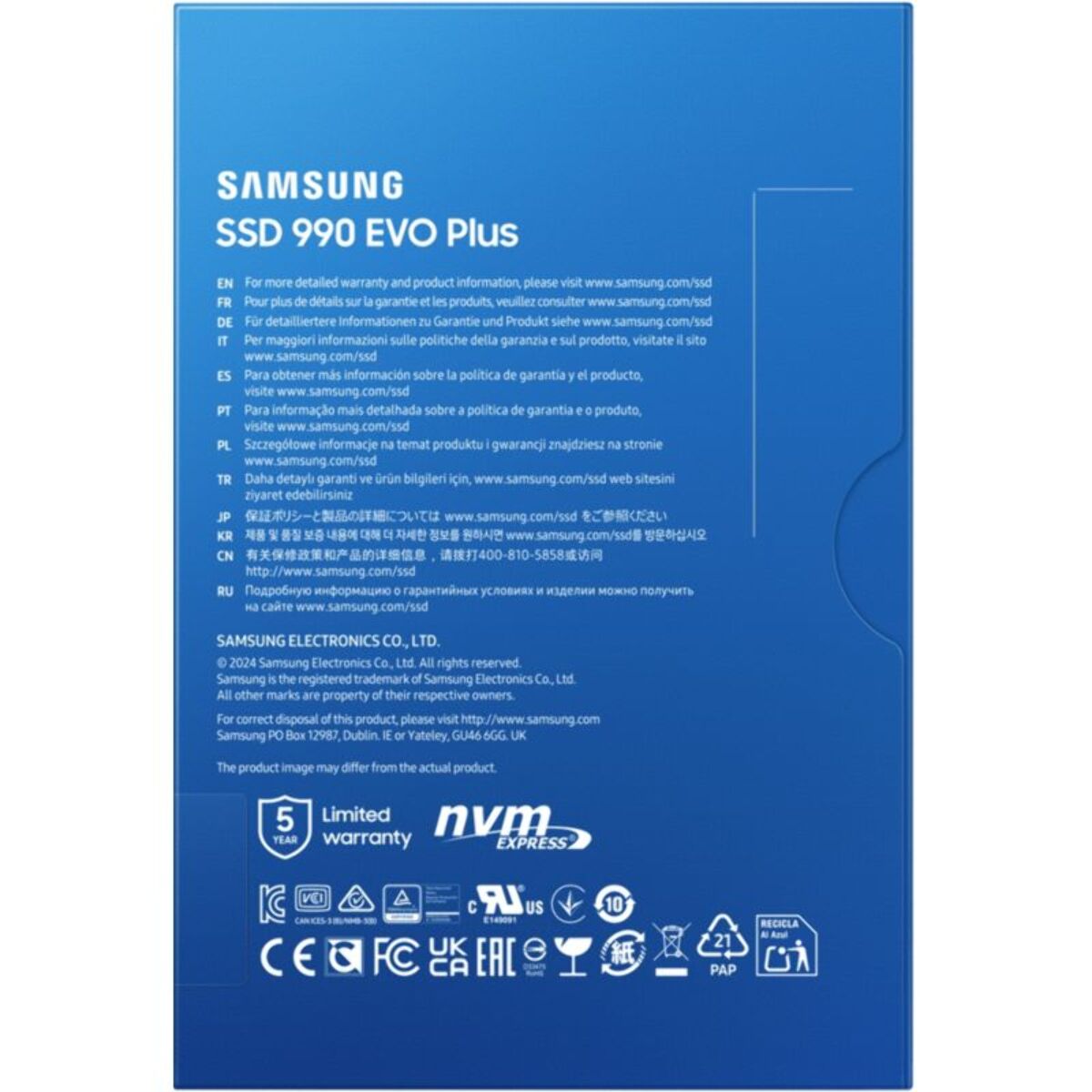 Disque dur SSD interne SAMSUNG 990 EVO Plus 1 To