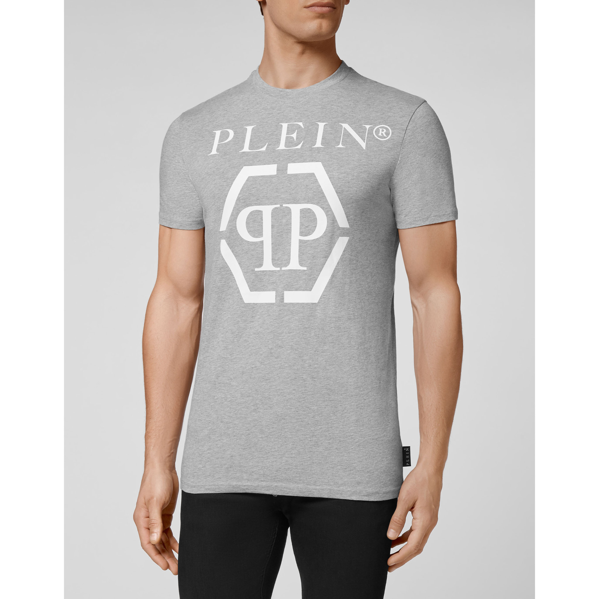 PHILIPP PLEIN T-Shirt Round Neck HEXAGON
