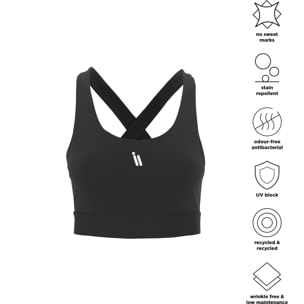 Sujetador deportivo para mujer iWalk AeroSupport Bra - Negro