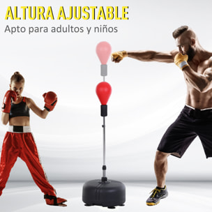 Pera de Boxeo con Soporte Acero PU PE ÃƒÂÂ¤48x136-154 cm Rojo