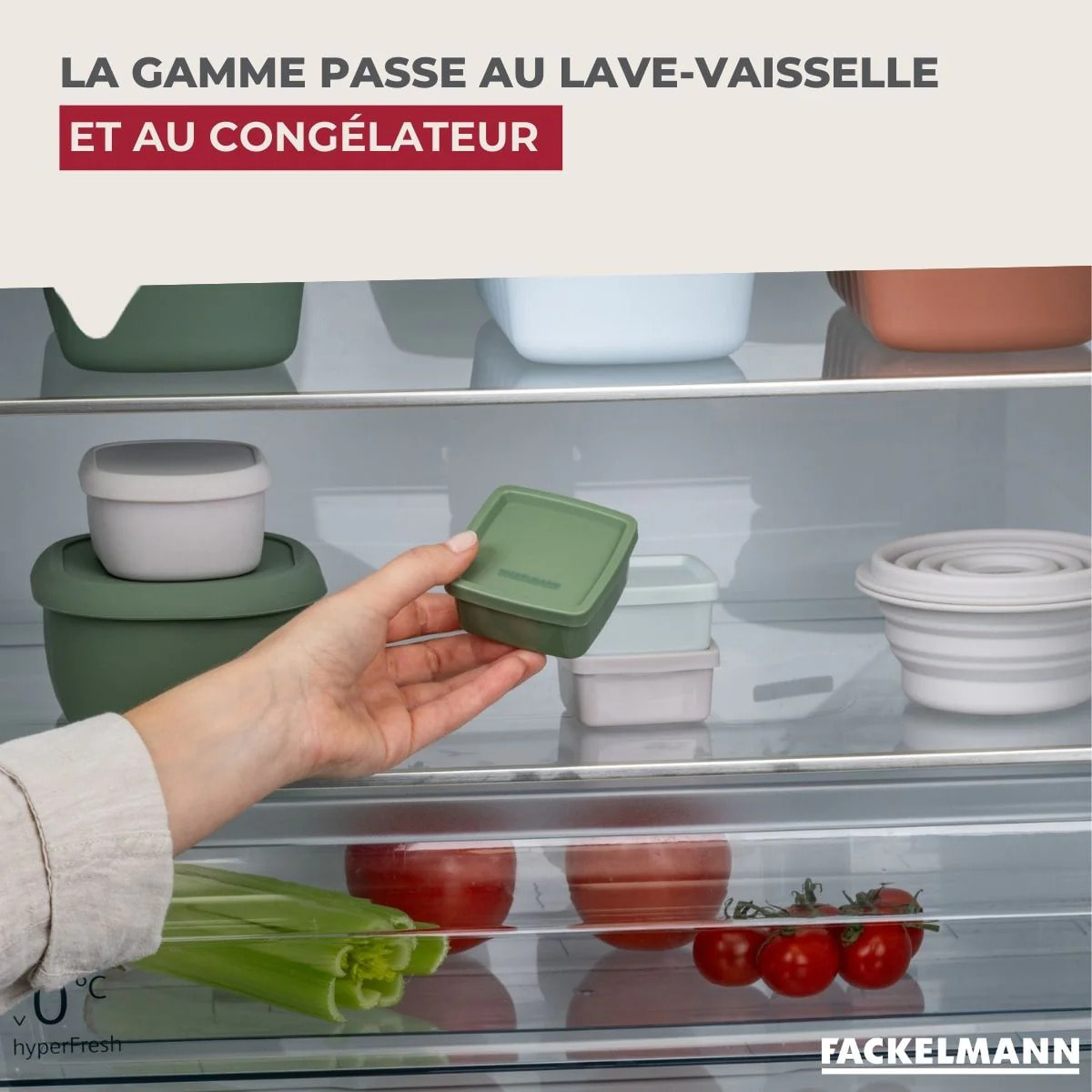 Lot de 2 lunchbox 500ml avec 2 ustensiles de cuisine Fackelmann Storage