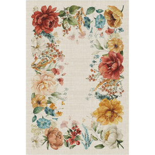 Tovaglia floreale antimacchia e lavabile 100% polylino BLOSSOM