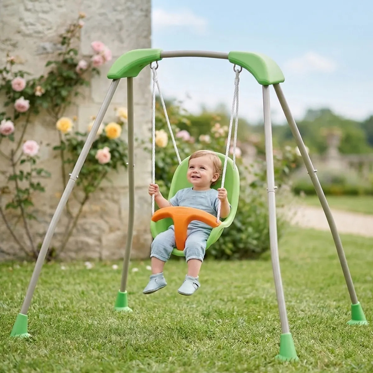 Balançoire bébé métal 1,2 m TATOU- 1 enfant