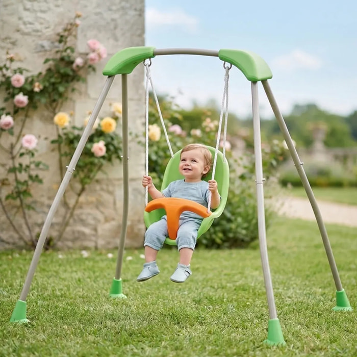 Balançoire bébé métal 1,2 m TATOU- 1 enfant