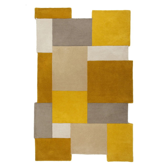 Tapis graphique en laine COLLAGE