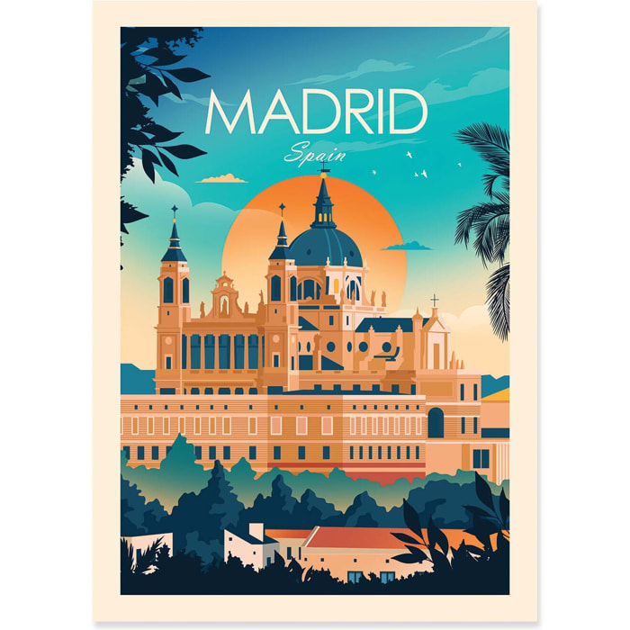 Affiche - Madrid Spain - Studio Inception