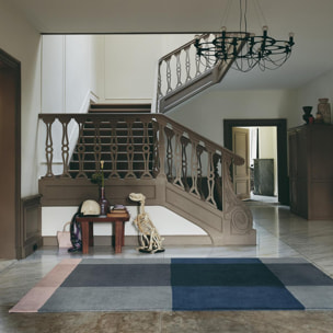 Tapis salon et chambre fait à la main en laine motif seventies TAAL