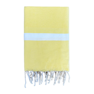 Fouta traditionnelle Melissa Poussin 200x200 190g/m²