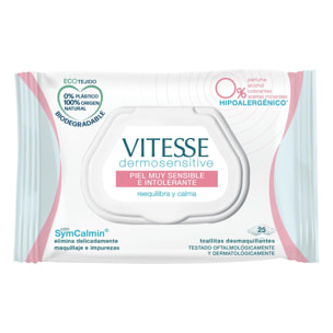 PACK 6X TOALLITAS DESMAQUILLANTES DERMOSENSITIVE VITESSE