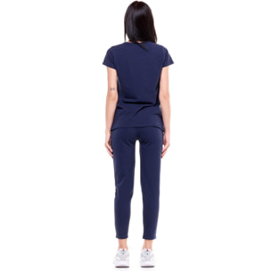 T-shirt da donna maniche corte girocollo Basic