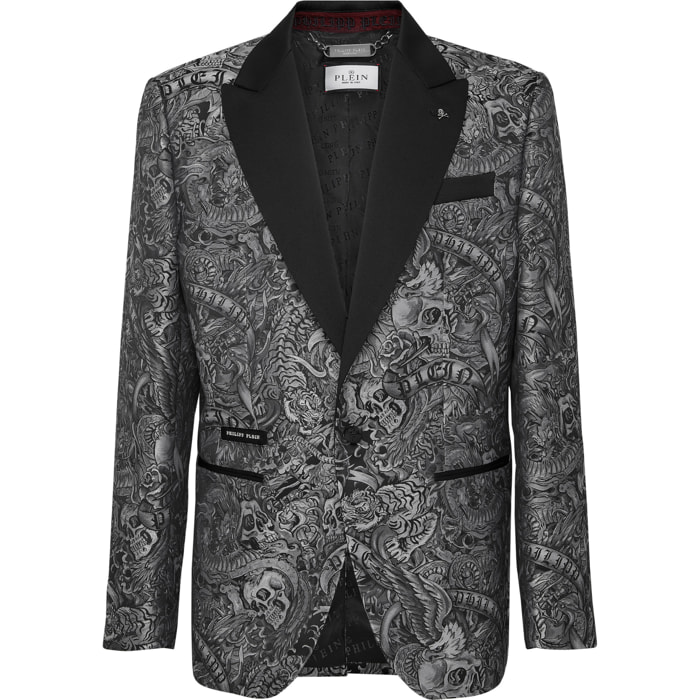 PHILIPP PLEIN Blazer de un botón Slim Fit TATTOO