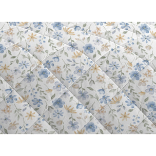 Trapuntino Estivo Leggero 100gr Ideale Primavera/ Estate Disegno Primavera Azzurro