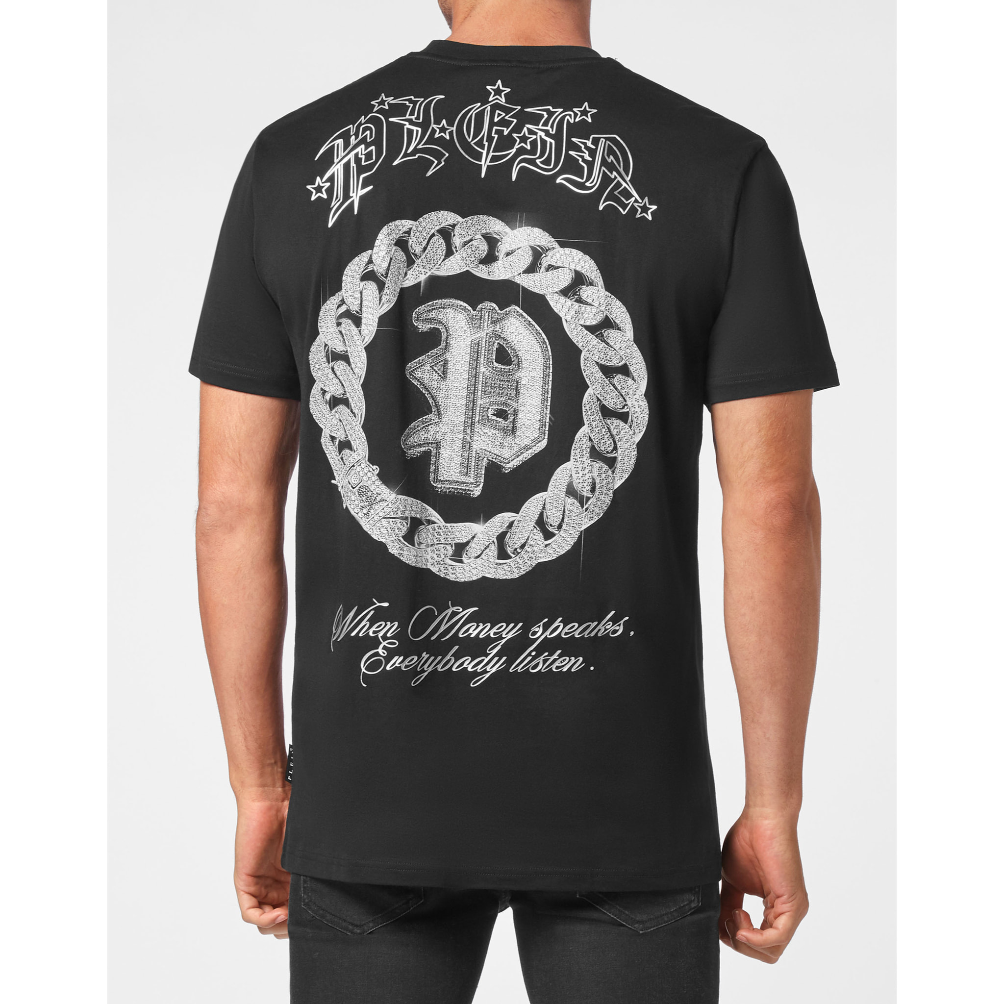 PHILIPP PLEIN Camiseta de cuello redondo y manga corta