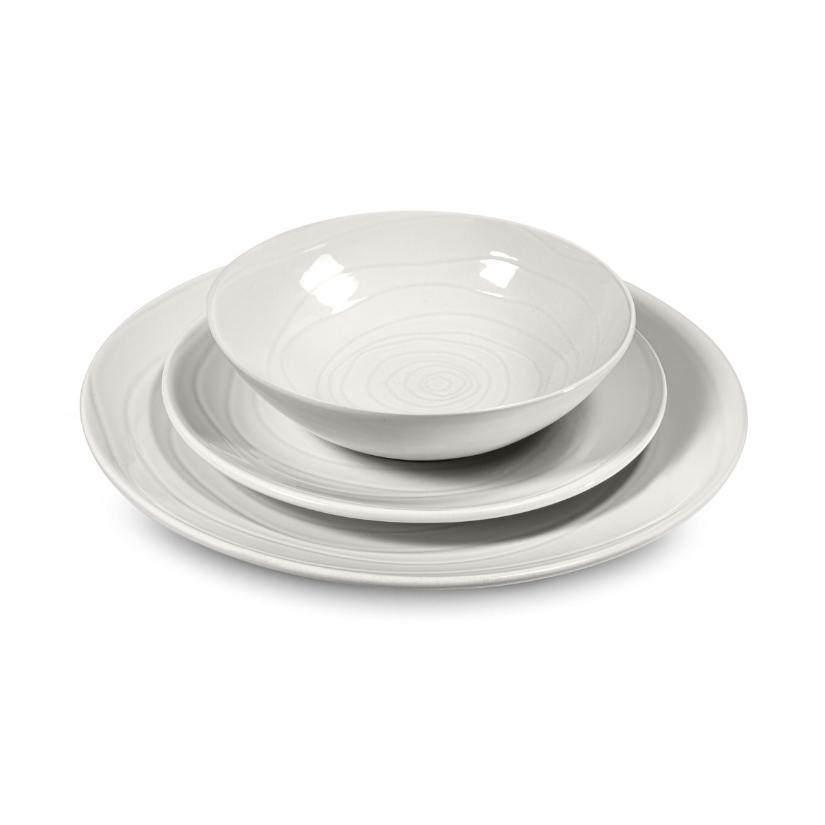 Vibe Blanc - 6 assiettes plates