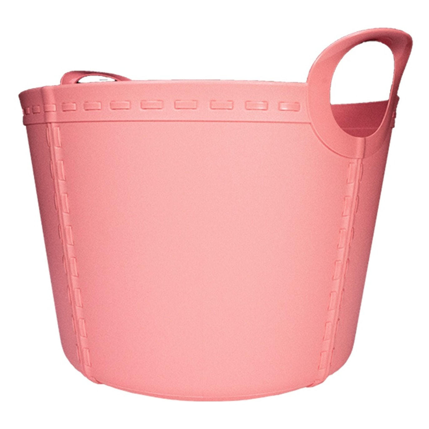 Cesto de almacenaje de plastico multiuso rosa