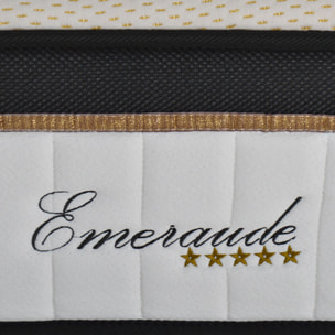 Matelas EMERAUDE | 1 Place | Mémoire de Forme - 24cm - Accueil moelleux, soutien ferme