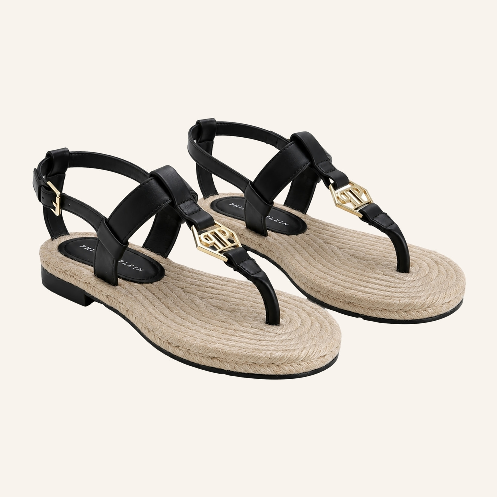 PHILIPP PLEIN Sandalias planas HEXAGON