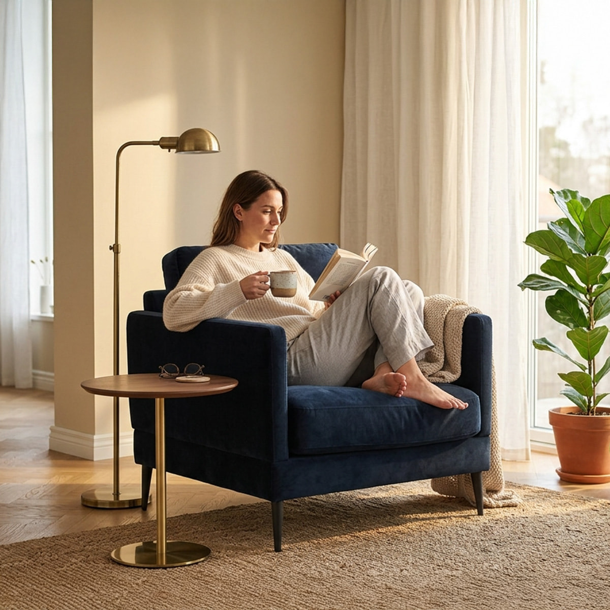 Fauteuil Splendido Tissu - 1 Place