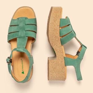 Sandalias con tacón N5890 PLEASANT JADE /ARBEQUINA color Jade