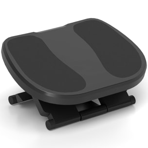 Reposapiés de Oficina Reposapiés con Altura y Ángulo Ajustable Reposa Pies con Superficie de Masaje y Almohadillas Antideslizantes para Estudio Hogar Gris