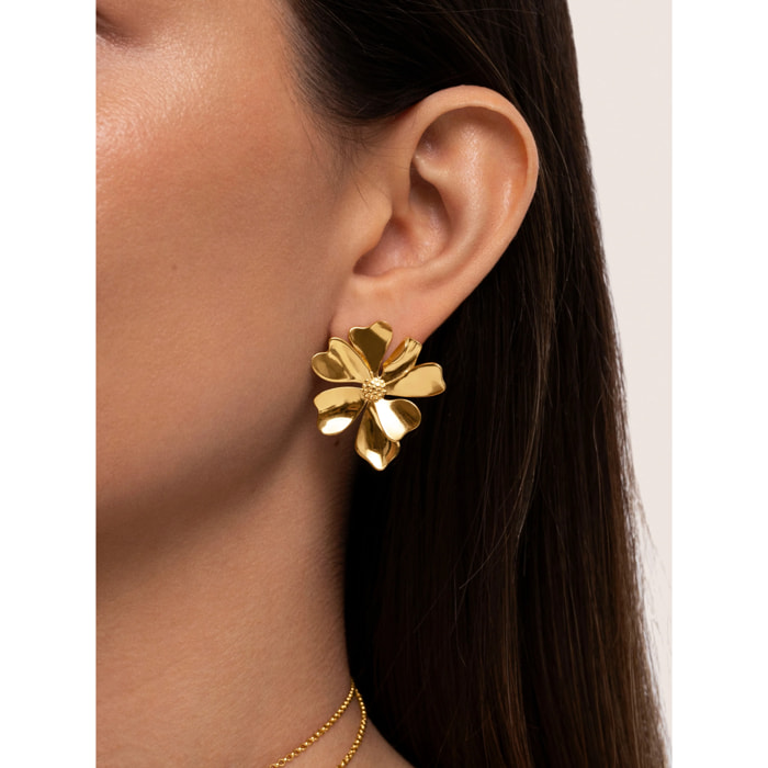 Orecchini Flower Spring Placcato Oro