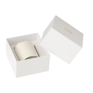 J-Line bougie parfumée Cuir - Grape White - verre - blanc - 40H