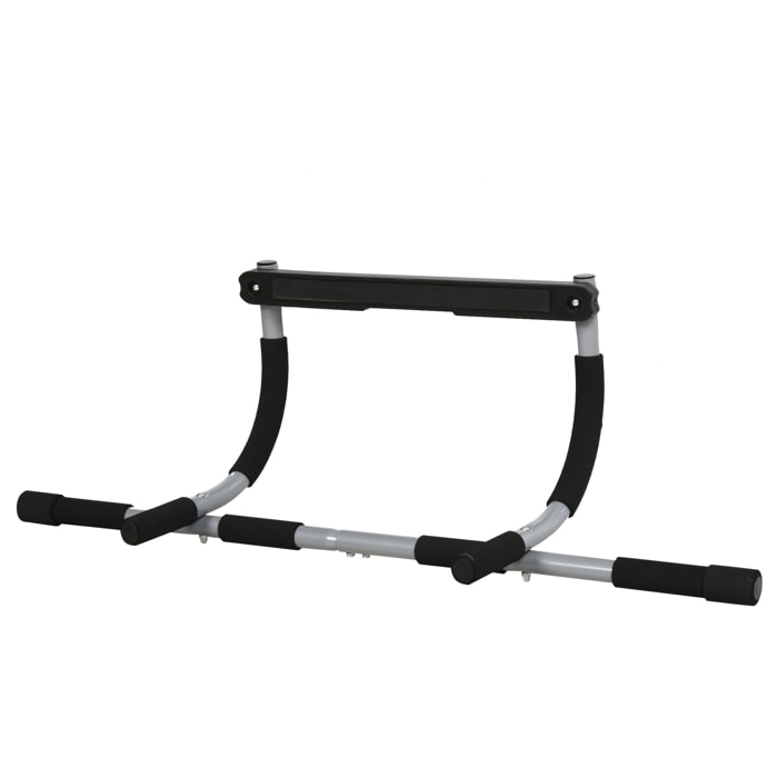 Barra de Dominadas en Techo Barra para hacer Dominadas Barra de Tracción para Ejercicio Entrenamiento en Casa Hogar Carga 110 kg 92x40x17 cm Negro