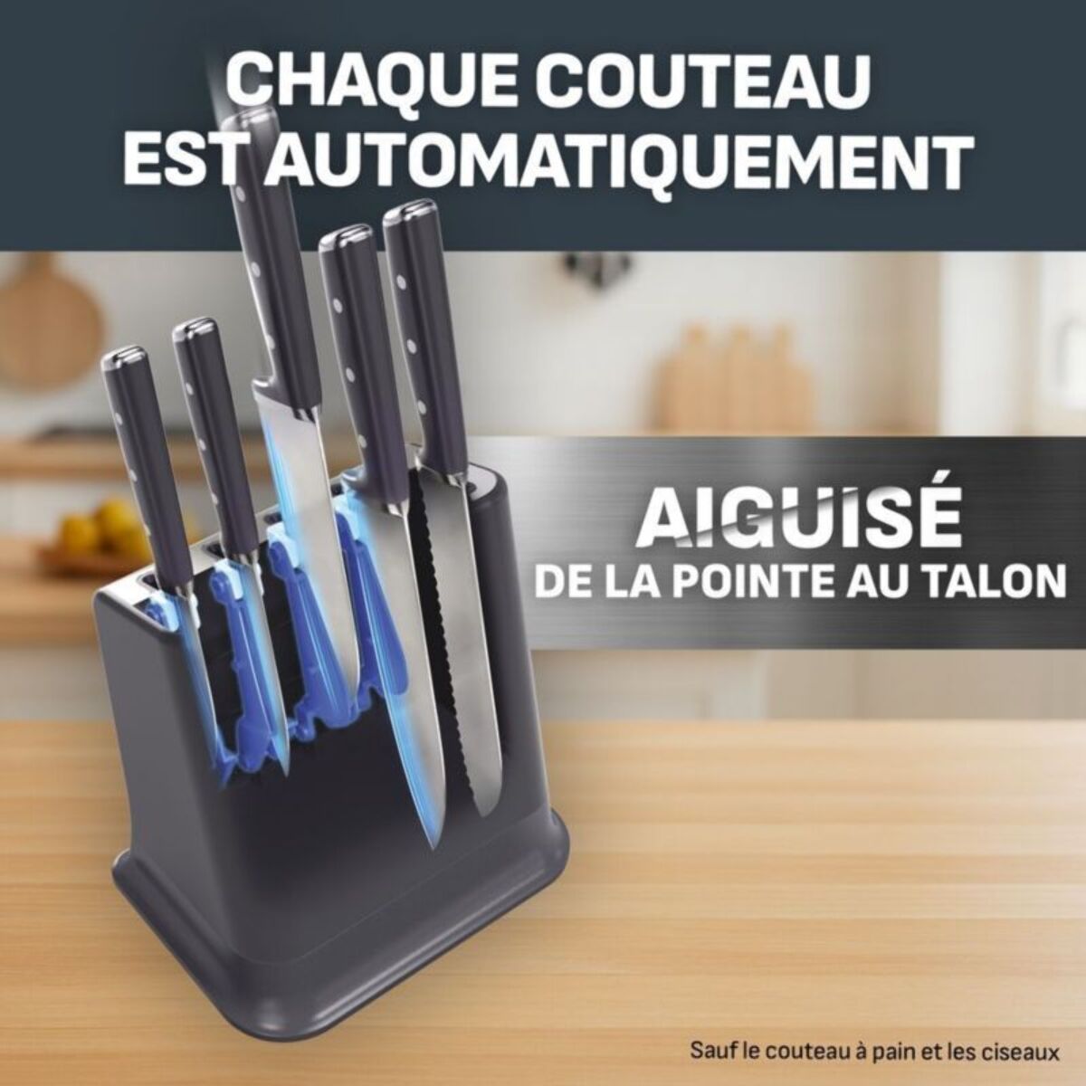 Set de couteaux TEFAL EverSharp Pro 5 pcs aiguiseur integré