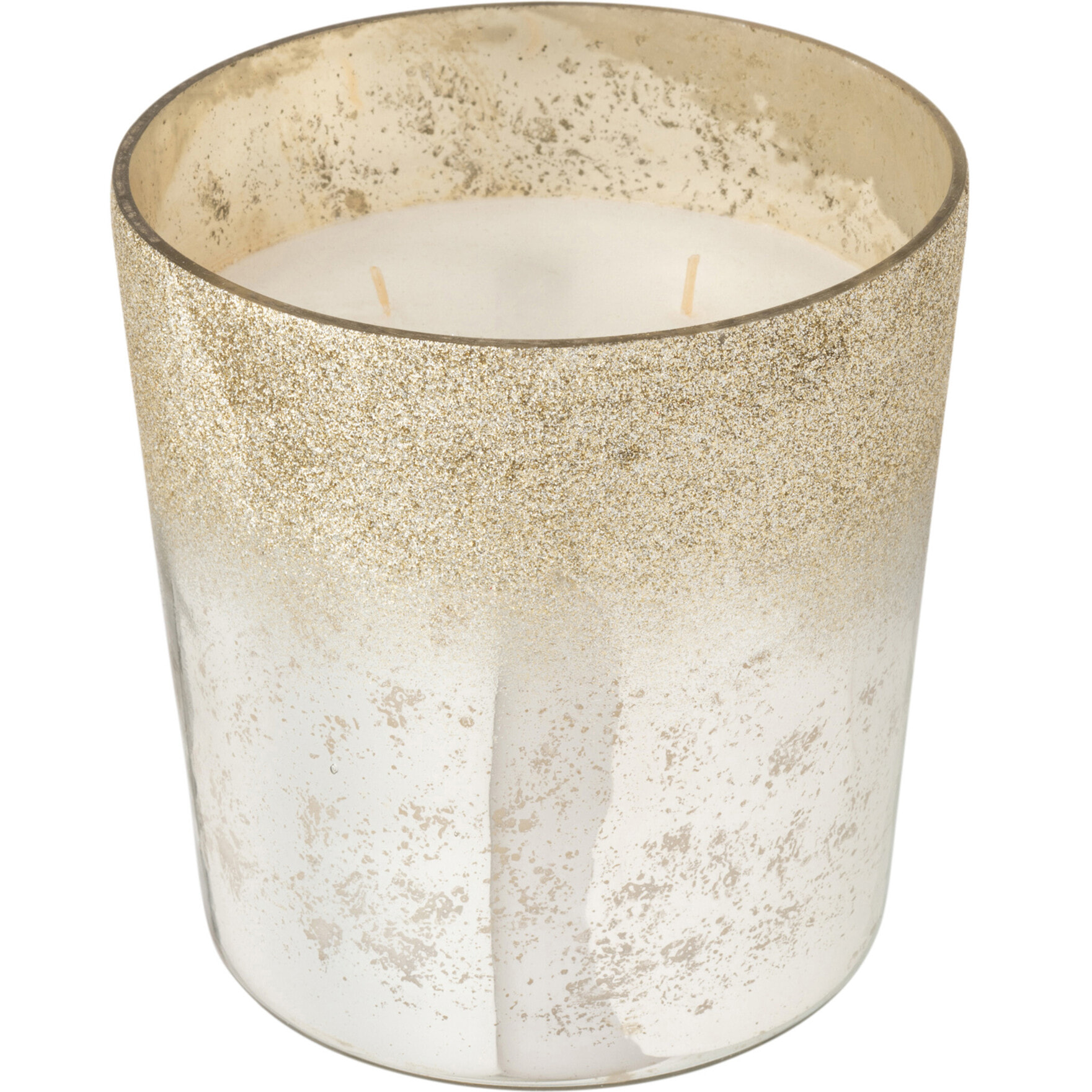 J-Line bougie parfumée M-Chic - verre - argent – large – 140H