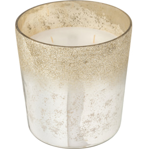 J-Line bougie parfumée M-Chic - verre - argent – large – 140H