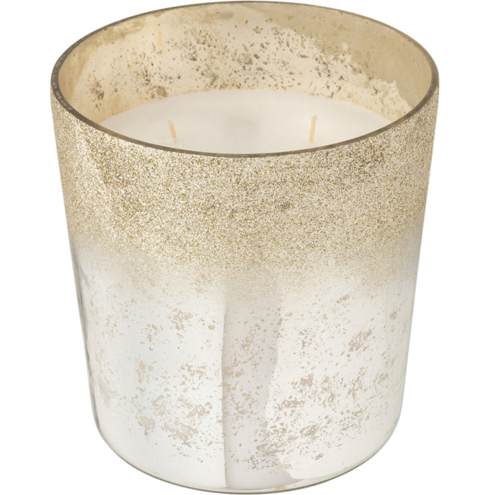 J-Line bougie parfumée M-Chic - verre - argent – large – 140H